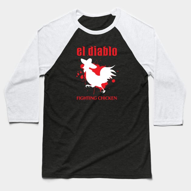 El Diablo Baseball T-Shirt by Flunkhouse